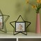 Modern Star Shape Black Metal Decor Photo Frame for Tabletop Display